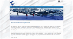 Desktop Screenshot of morriscountyskiclub.com